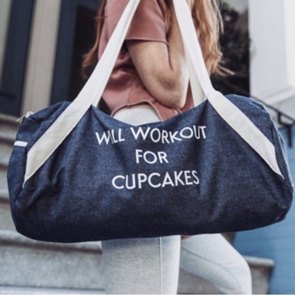 Handbags - "Will Workout for Cupcakes" Gym Duffel Bag